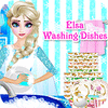 Igra Elsa Washing Dishes