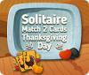 Igra Solitaire Match 2 Cards Thanksgiving Day